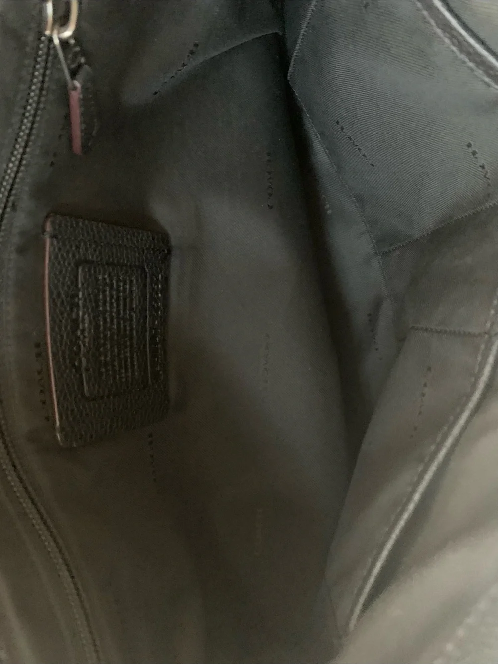 Coach Black Leather Metropolitan Messenger Bag for Men